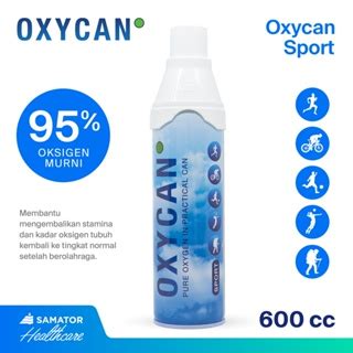 Jual Samator Oxycan Sport 600 Cc Kaleng Tabung Oksigen Portable Gas