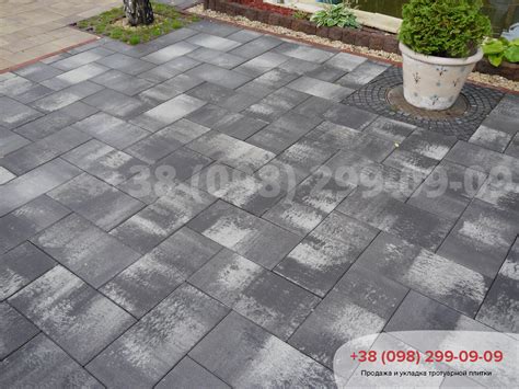 Тротуарная плитка Неолит Грейс купить в Киеве - Продажа и укладка