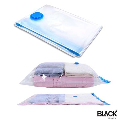 L' originale Sacco Sottovuoto Space Saving Vacuum Bags Clothes Duvets 80*110 - BLACK Market