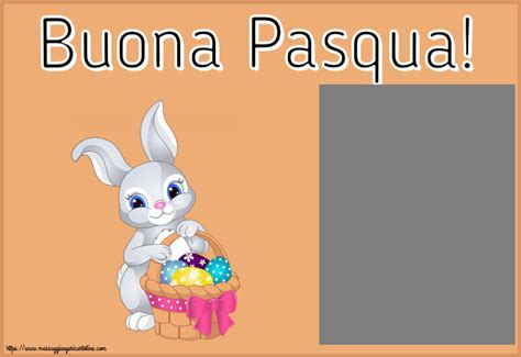 Cartoline Personalizzate Di Pasqua Con Cornice Foto Pagina