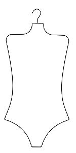 Amazon Black Wire Body Shape Display Hangers Lingerie Hangers Black Pack Metal Bikini