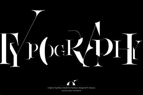 Lingerie Typeface By Moshik Nadav Typography Behance