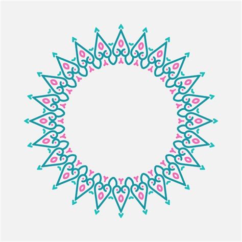 Marco Circular O Mandala Arat Vector Premium