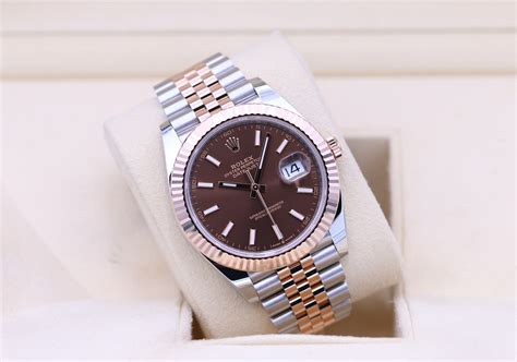 Rolex DateJust 41 126331 Two Tone Rose Gold Jubilee Chocolate 2021