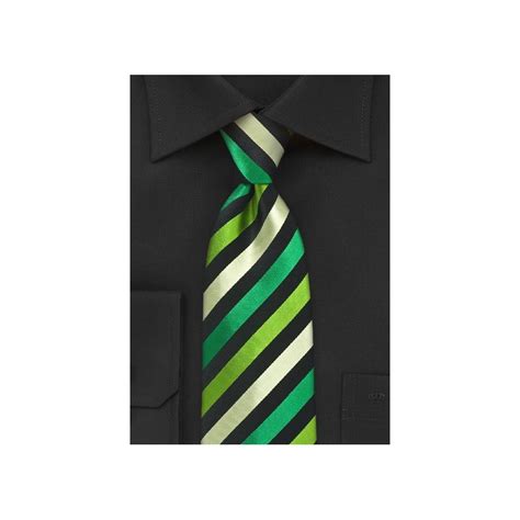 Neon Green Striped Tie Ties