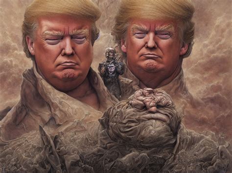 KREA AI Donald Trump As Baron Harkonnen From Dune Highly