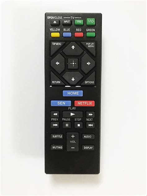 Replacement Remote Controller use for BDP-S6200 BD-BX370 BDP-S2200 BDP-S2500 Sony Blu-ray Disc ...