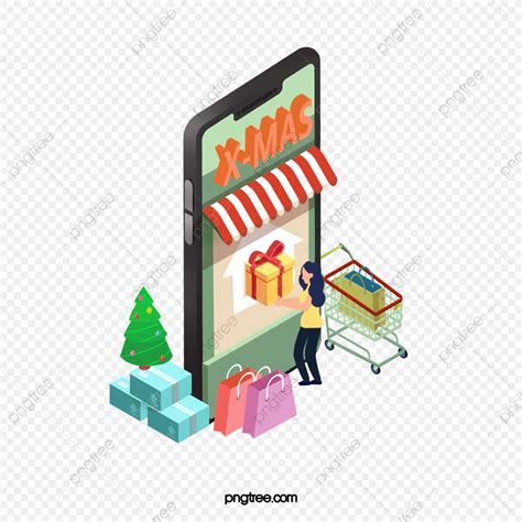 Shopping Clipart Transparent PNG Hd 2 5d Shopping Shopping Cart S