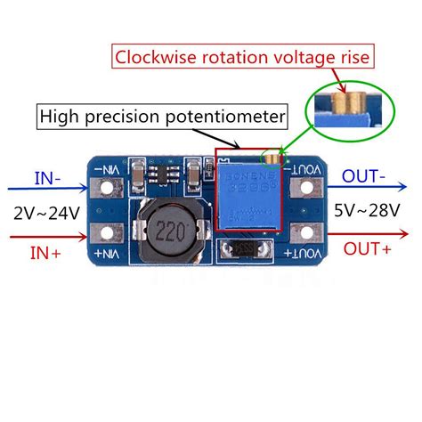 Mt3608 2a Max Dc Dc Step Up Power Module Booster Power Module Makestore