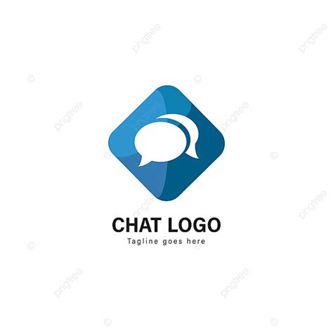 Chat Clipart Transparent PNG Hd, Chat Logo Template Design Chat Logo With Modern Frame, Com Con ...