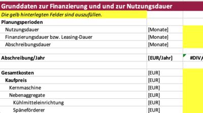 Vorlage F R Eine Investitionsrechnung Consultingcheck