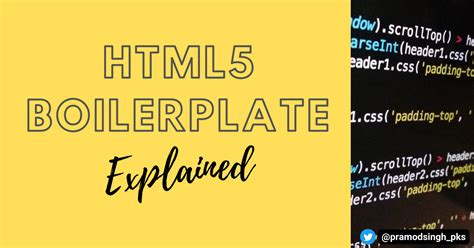 html boilerplate explained
