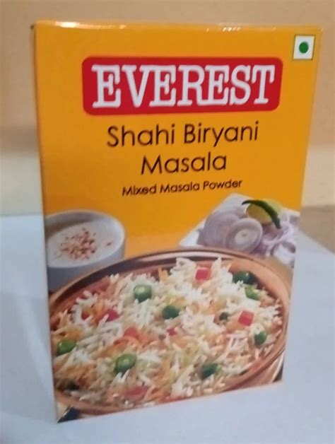 G Everest Shahi Biryani Masala Powder Packaging Type Box At Rs