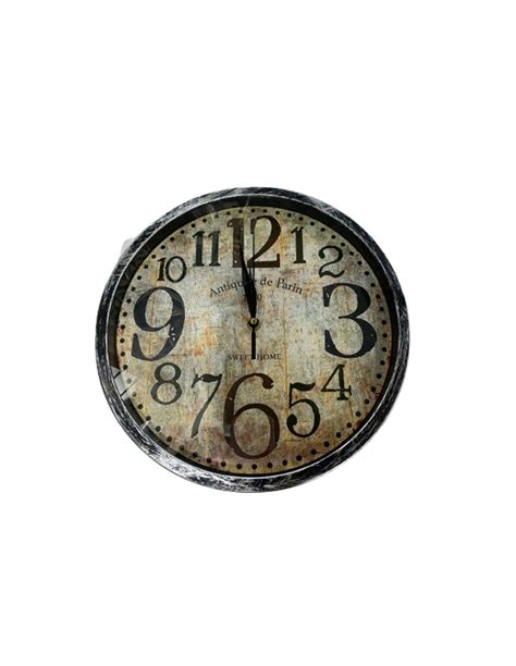 Reloj De Pared Redondo Rustico 30cm