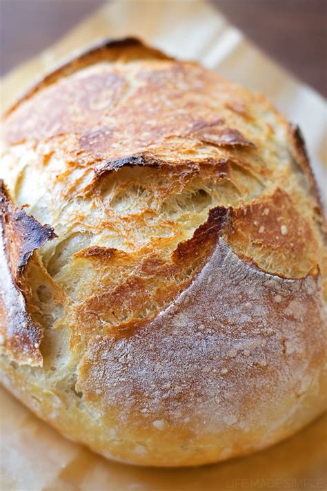 4 Ingredient No Knead Artisan Bread Life Made Simple