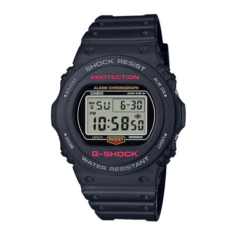 Reloj G SHOCK DW 5750E 1D Resina Hombre Negro Btime