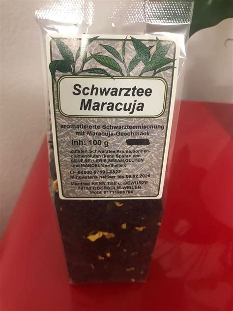 Schwarztee Maracuja Kern s Gewürze Tee