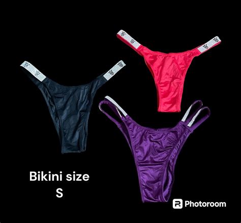 Lot Of Victoria S Secret Rhinestone Shine Strap Brazilian Bikini Black Nwt Ebay