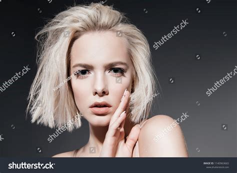 Closeup Portrait Beautiful Blonde Woman Nude Stock Photo Shutterstock