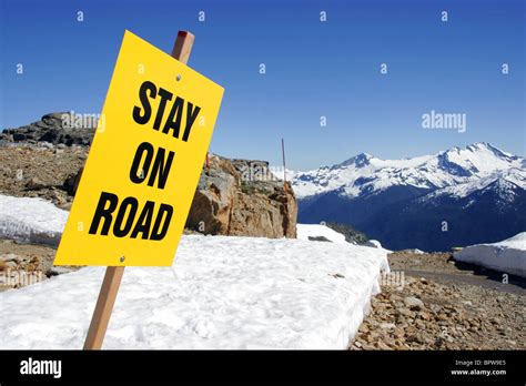 Canada British Columbia Whistler Sign Hi Res Stock Photography And