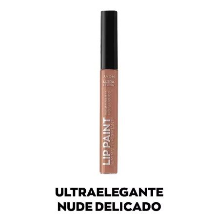 Ultra Color Lip Paint Batom Líquido Nude Delicado Avon Shopee Brasil