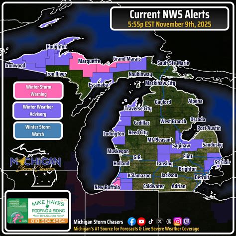 Michigan - A few more winter weather advisories have popped up this