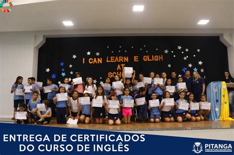 Certificação De Ingles - Certificação do Curso de Inglês - Prefeitura de Pitanga