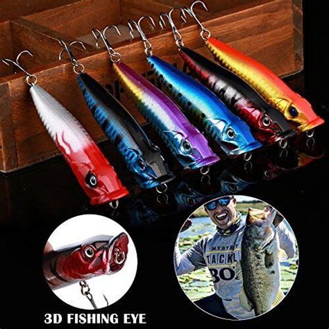 Sougayilang Hard Plastic Popper Topwater Floating Fishing Lures