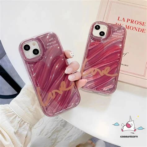 Fashion Creative Simple Letter Luxury 3D Stereo Corrugation Case