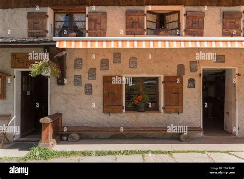 France Haute Savoie 74 Les Contamines Montjoie Facade Of The