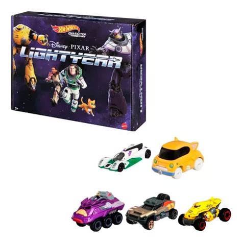 Hot Wheels Character Cars Lightyear Hgp03 Pack 5 Un Mattel Parcelamento Sem Juros
