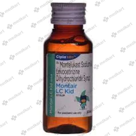montair lc kid syrup  ml price  side effects substitutes