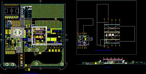 Planta Industrial En Dwg 241 Mb Librería Cad