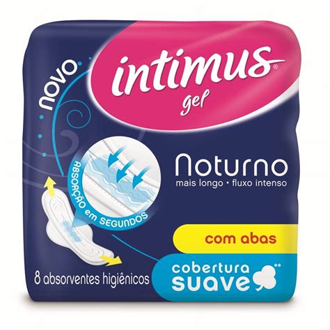 Abs Intimus Gel Noturno Suave C Abas Un Absorvente Intimus Gel