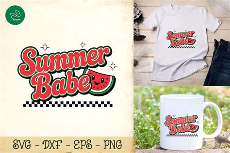 Summer Babe Retro Cool Vibes SVG Graphic By Finoset Creative Fabrica