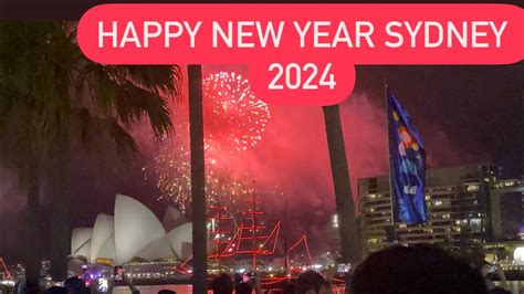 Happy New Year From Sydney Australia New Year 2024 Fireworks Sydney