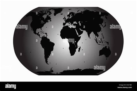 Planet Earth With World Map Stock Vector Image And Art Alamy