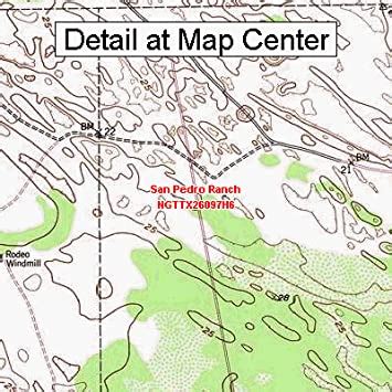 Amazon Usgs Topographic Quadrangle Map San Pedro Ranch Texas