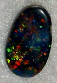 Fire black opal