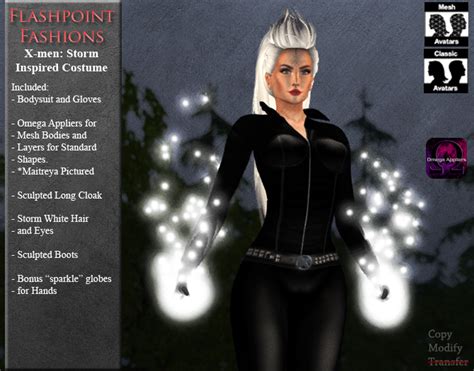 Second Life Marketplace - Storm Superhero Costume