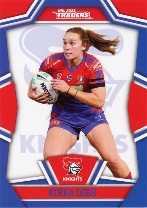 2023 Nrl Traders Women Nrlw20 Kirra Dibb Newcastle Knights Gold