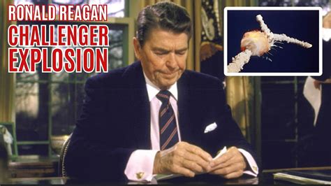 Ronald Reagan Addresses The Challenger Explosion Youtube