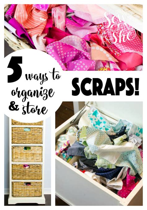 Tips For Organizing Your Fabric Scraps Sewing