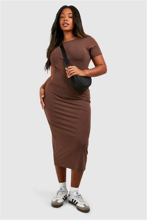 Plus Premium Super Soft Midaxi Dress Boohoo Uk