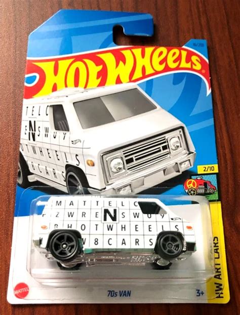 Hot Wheels S Dodge Van Hw Art Cars White Picclick Uk