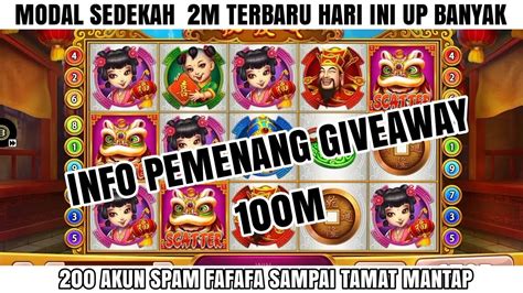 MODAL SEDEKAH 2M TERBARU HARI INI UP BANYAK KONSISTEN SPAM FAFAFA