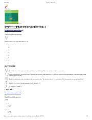 Practice Milestone Unit 1 V1 Pdf 2 26 2021 Sophia Welcome Score 21