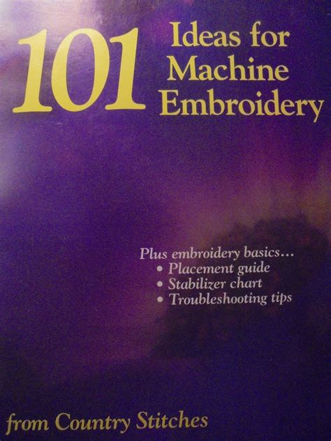 Stabilizer Chart For Machine Embroidery Ponasa