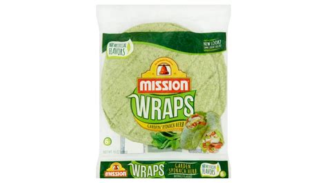 Mission Garden Spinach Herb Flour Tortilla Wraps 6 Ct Delivery Near