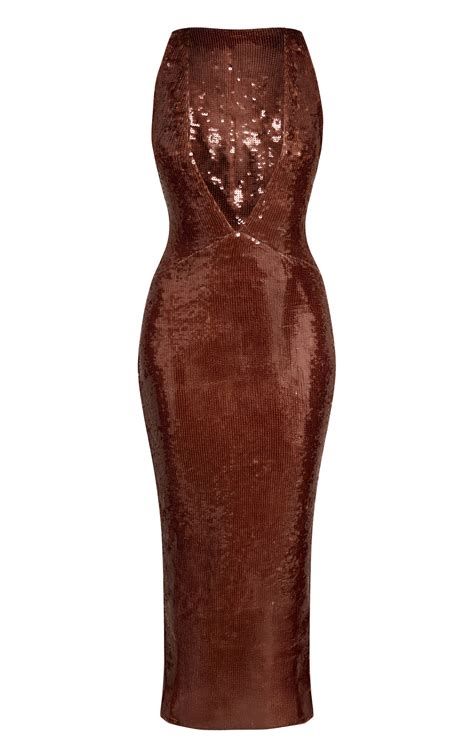 brown sequin dresses 13